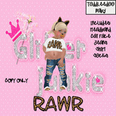 Glitter Junkie - RAWR  *White*
