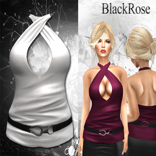 BlackRose Halter Neck Top Ice