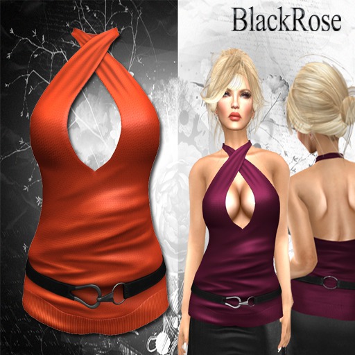 BlackRose Halter Neck Top Sunset