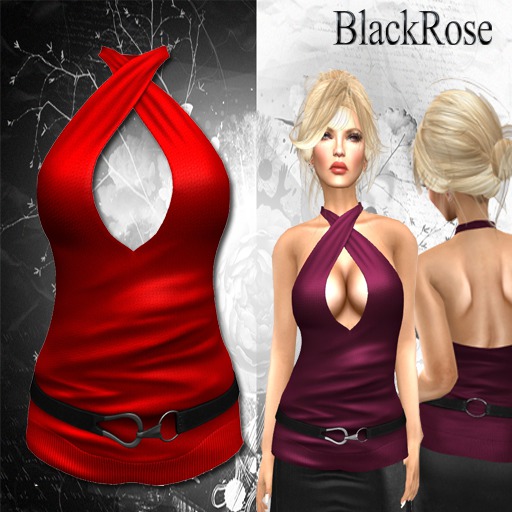 BlackRose Halter Neck Top On Fire
