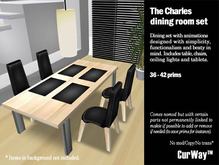 CurWay Charles dining set v1.3 black