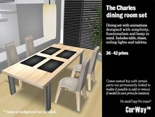 CurWay Charles dining set v1.3 grey
