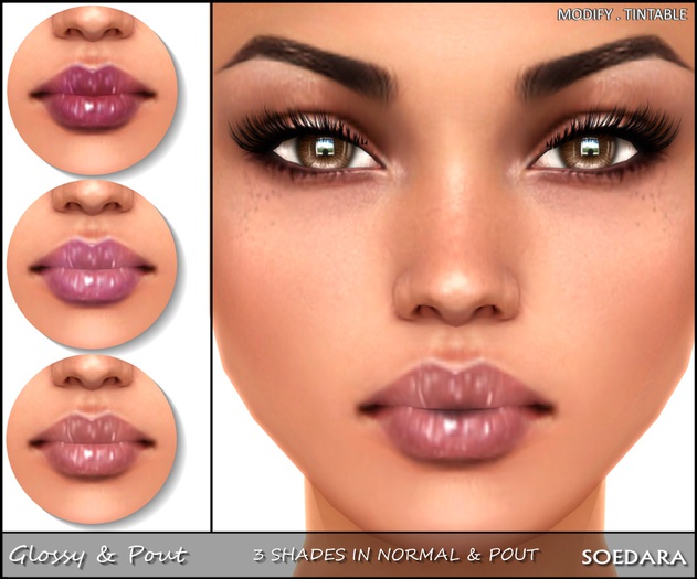 ~Soedara~ Lipstick Glossy & Pout {Purples}