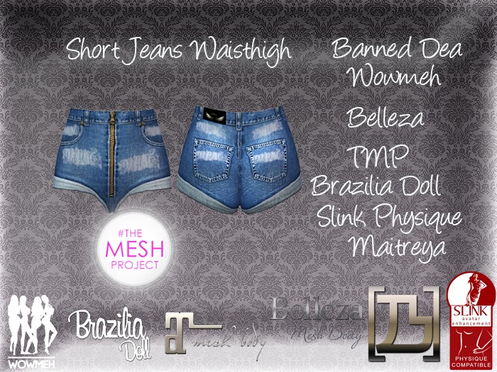 .::Arkan::. Short Waisthigh Jeans