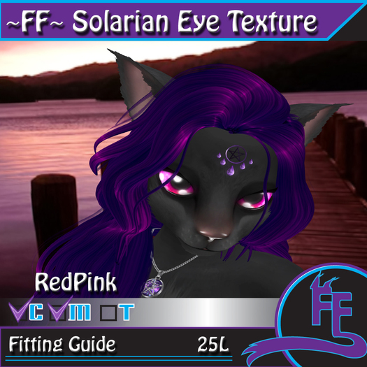 ~FF~ Solarian Eye Texture RedPink