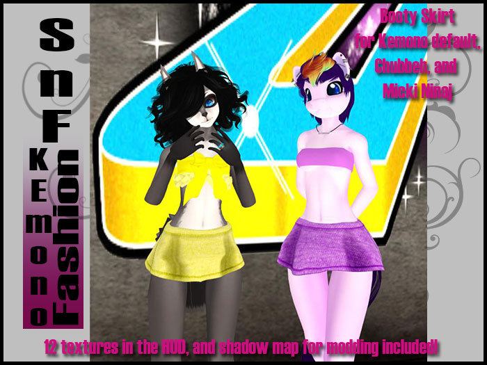 [SnF] Kemono Hippie Skirt W/ HUD