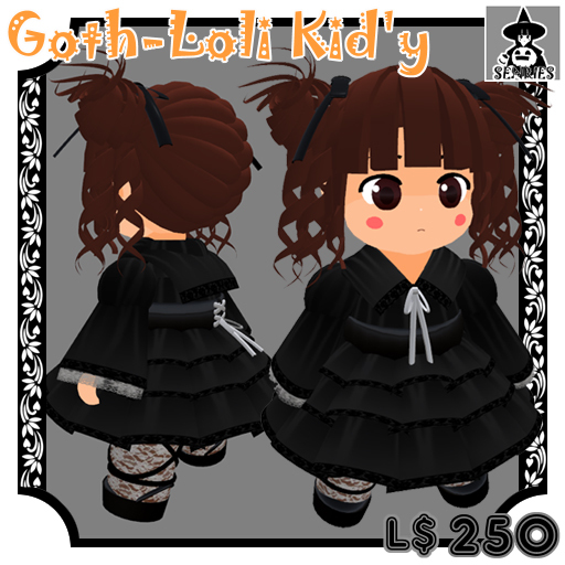 SENRIES -Tiny Avatar- Goth-Loli Kid'y "Silent Black"