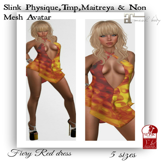 Fiery Red Dress Rise Designs