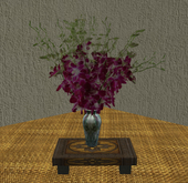 Bouquet of orchids in a vase