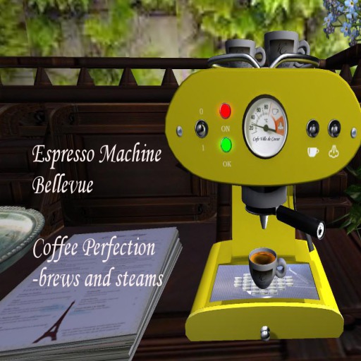 Café Ville de Coeur Espresso Machine - yellow