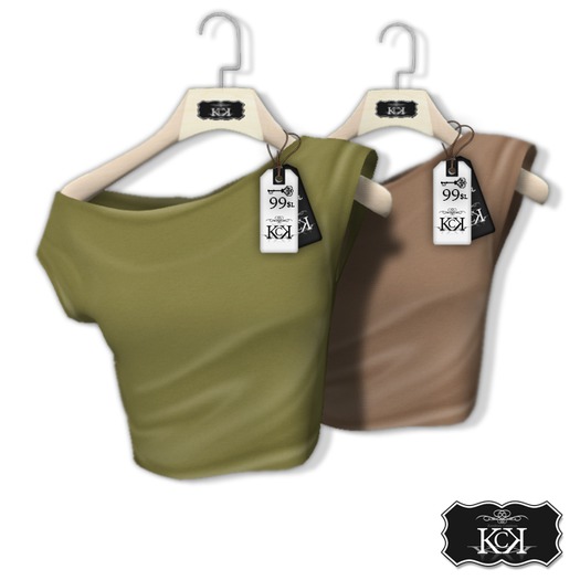 :::KC::: Top Summer Green&Brown