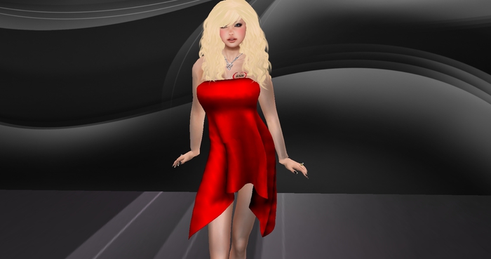 Mesh Beach Dress In Red