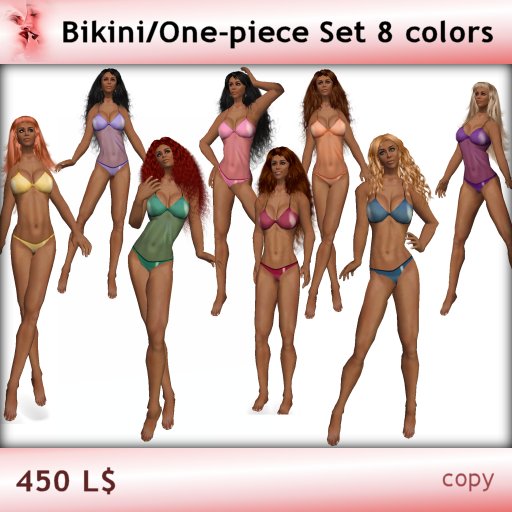 Bikini/One-piece Set 8 colors
