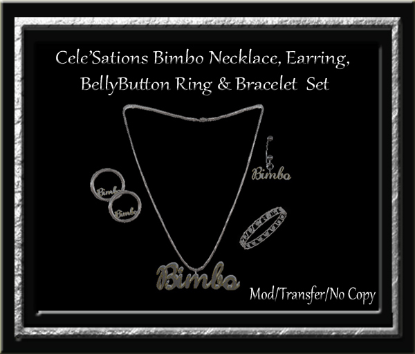 Cele'Sations Bimbo Jewelry Set 