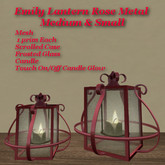 Emily Lantern Rose Metal Med & Sm