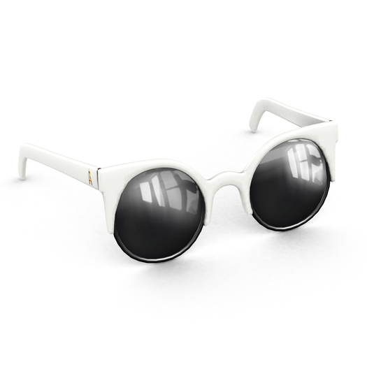 Amala - The Smitten Kitten Sunglasses - White