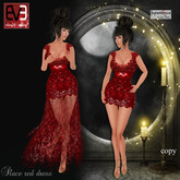 Slace red dress  (eve mesh avatar only)