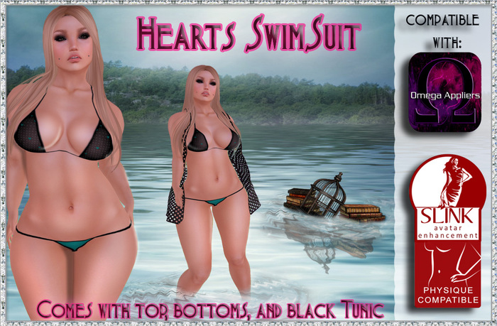 *MB* Hearts SwimSuit  boxed