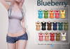 Blueberry koko half crop tops