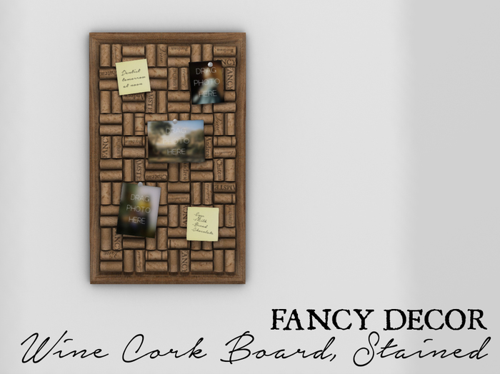 Fancy Decor: Wine Cork Board (Stained)