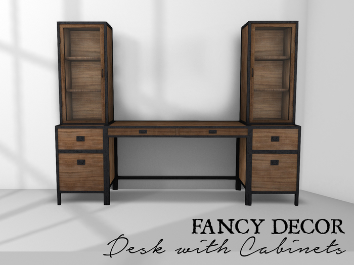 Fancy Decor: Desk & Cabinets