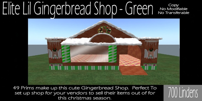 Elite Lil Gingerbread Shop - Green
