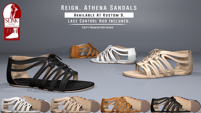 REIGN.- ATHENA SANDALS- Cognac