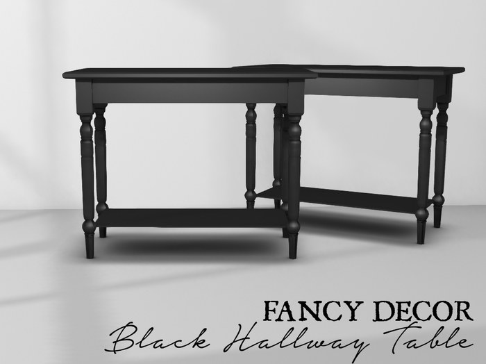 Fancy Decor: Black Hall Table