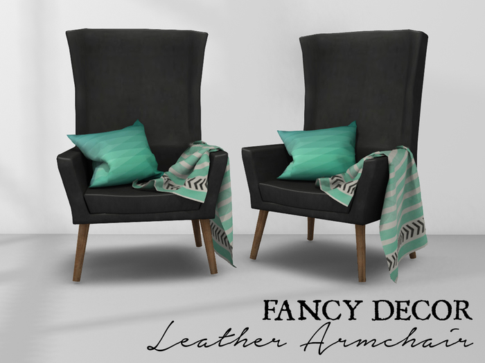 Fancy Decor: Armchair (Black Leather)