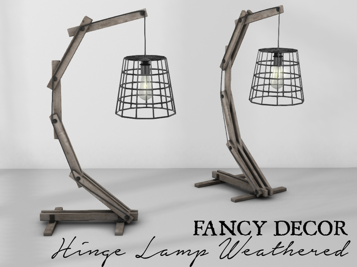 Fancy Decor: Hinge Lamp (Weathered)
