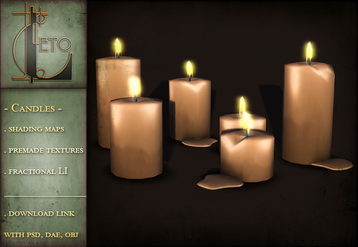 Leto . Candle Set