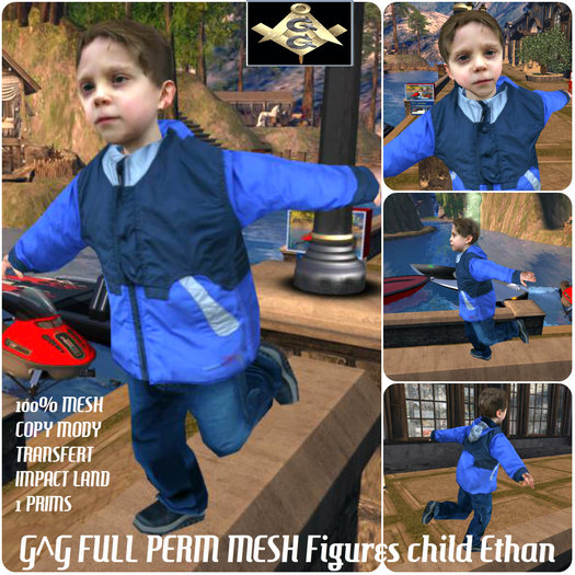 G^G FULL PERM MESH Figures child Ethan