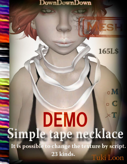 Simple tape necklace_DEMO