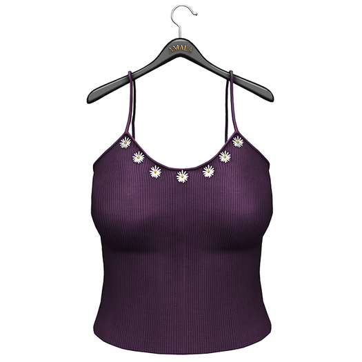 Amala - The Lydia Vest Top - Grape
