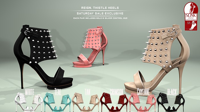 REIGN.- Thistle Heels- Crimson