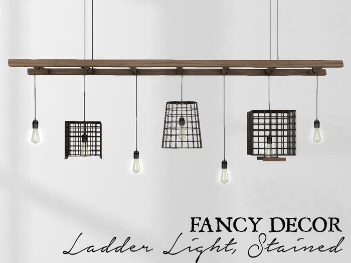 Fancy Decor: Ladder Light (stained)