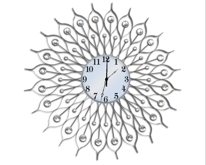 Contemporary Clock 6B (clear) .. WORKING CLOCK