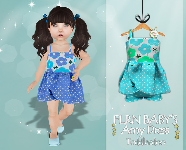 {FLRN Baby's} Amy Dress - V2 Blue