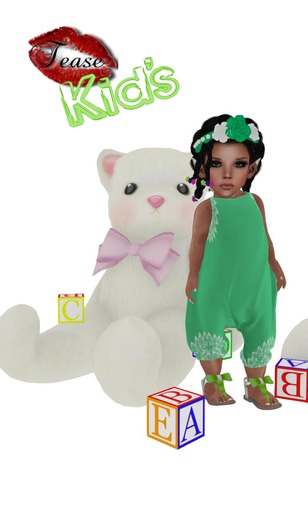 !TEASE! KiDs... Kailee Romper LIME