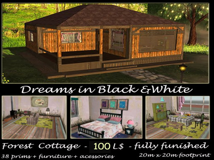 Forest cottage furnished
