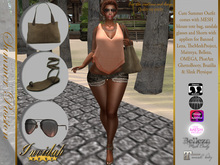 Invidah*Sanchia Outfit BLK/GOLD (Bagged WEAR or Rezz to unpack)