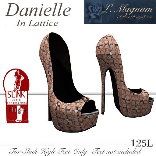 L. Magnums Danielle Slink High Shoes Lattice Brown