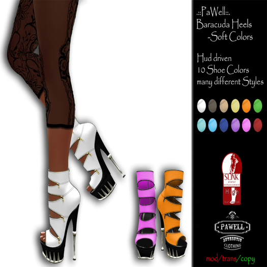 .::PaWell::. Baracuda Soft Heels (Wear)