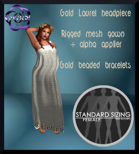 Minerva Roman Gown in Purity