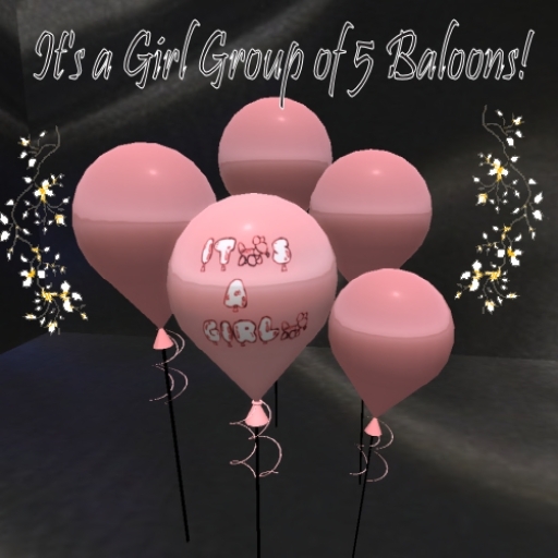 It's a Girl Group Balloons 