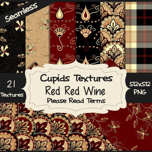 *Cupids Textures * 21 RED RED WINE