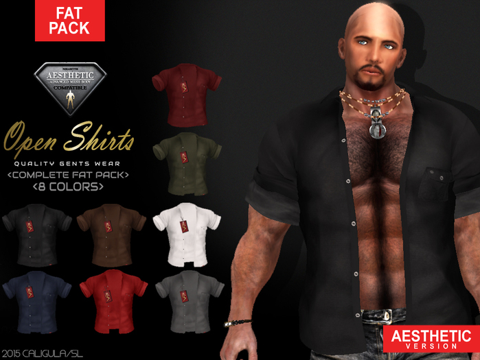 CA AESTHETIC OPEN SHIRTS FAT PACK PLAIN