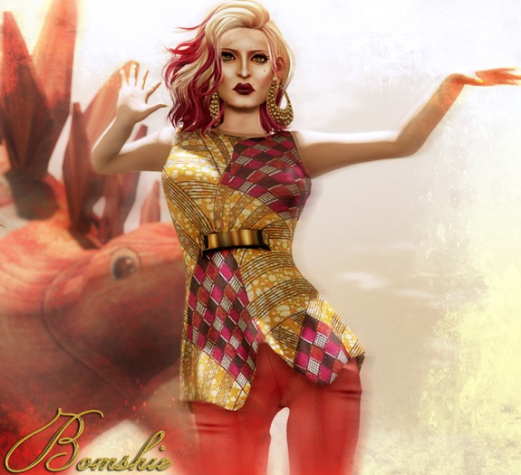 <*>B<*> Hamida Pants Strawberry