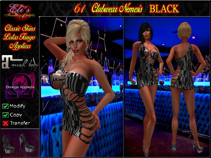61 Clubwear Nemesis Black