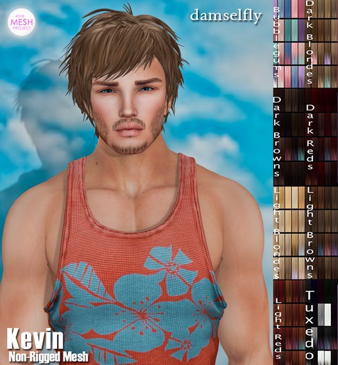 *~*Damselfly*~*Kevin Non-Rigged Mesh Big Pack